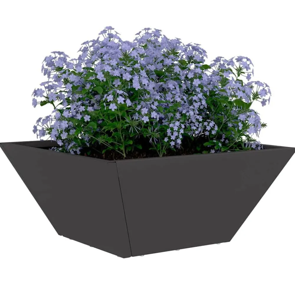Tuin Bloempot 35 x 35 x 15 cm Koudgewalst staal>vidaXL New