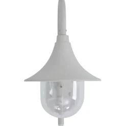 Verlichting*vidaXL Tuin wandlamp E27 42 cm aluminium Wit