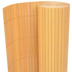 Tuinafscheidingen*vidaXL Tuinafscheiding dubbelzijdig 90x300 cm PVC Geel