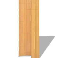 Tuinafscheidingen*vidaXL Tuinafscheiding dubbelzijdig 90x300 cm PVC Geel