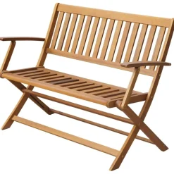 Tuinmeubelen*vidaXL Tuinbank 120 cm massief acaciahout