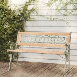 Tuinbank 122 cm massief vurenhout>vidaXL Sale