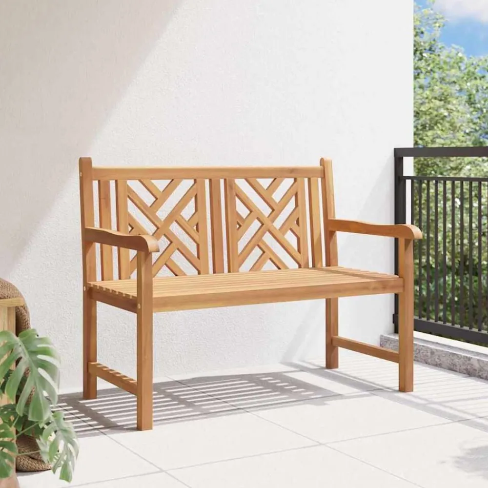 Tuinmeubelen*vidaXL Tuinbank 114 x 60 x 90 cm Massief Teakhout