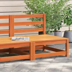 Tuinmeubelen*vidaXL Tuinbank zonder armleuningen 70x70x67 cm grenenhout Wasbruin