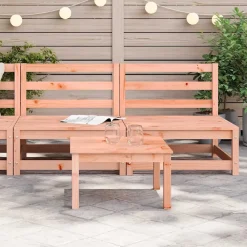 Tuinmeubelen*vidaXL Tuinbank zonder armleuningen 2 st 70x70x67 cm douglashout Natuurlijk douglashout