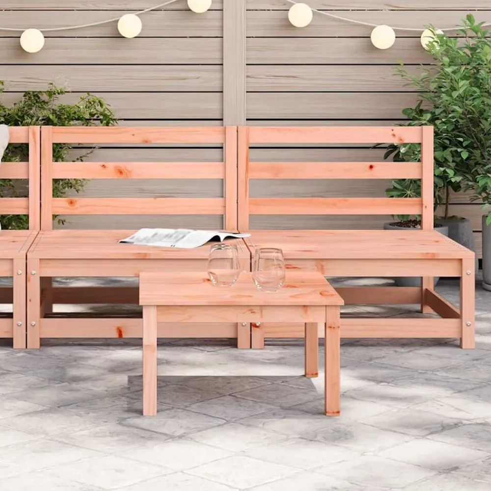 Tuinmeubelen*vidaXL Tuinbank zonder armleuningen 2 st 70x70x67 cm douglashout Natuurlijk douglashout