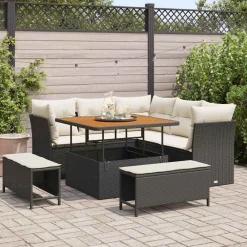 Tuinbankenset 8 pcs poly rattan>vidaXL Hot