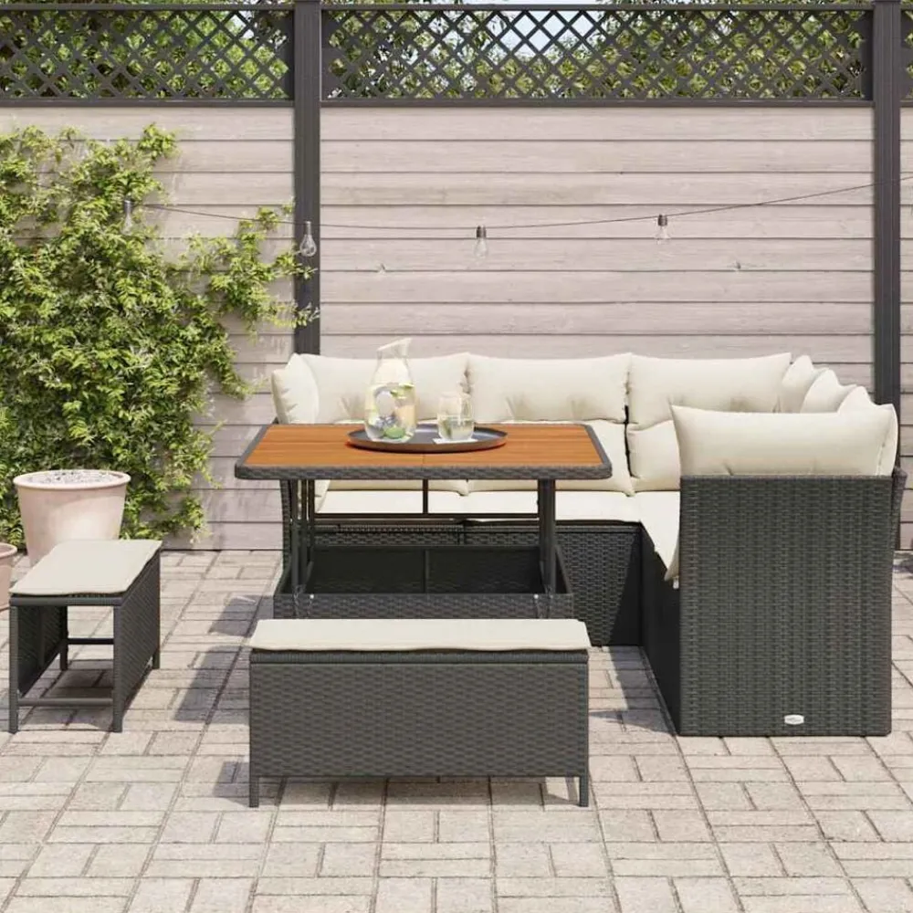 Tuinbankenset 8 pcs poly rattan>vidaXL Hot