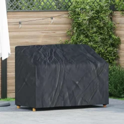 Tuinbankhoes Zwart 134 x 70 x 65 / 94 cm 420D Oxford Stof>vidaXL Online