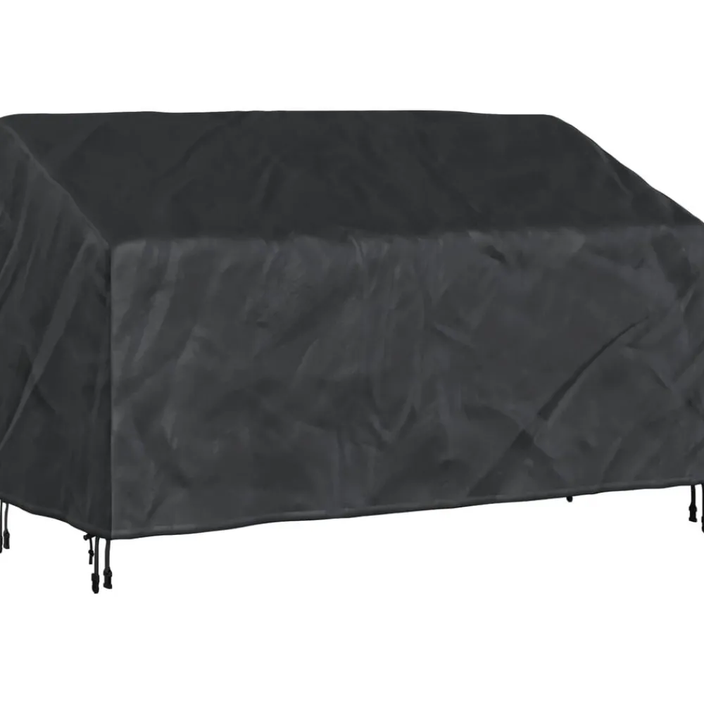 Accessoires Voor Tuinmeubelen*vidaXL Tuinbankhoes Zwart 165 x 70 x 65 / 94 cm 600D Oxford Stof