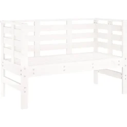 Tuinbankje 111,5x53x71 cm massief grenenhout wit>vidaXL Online