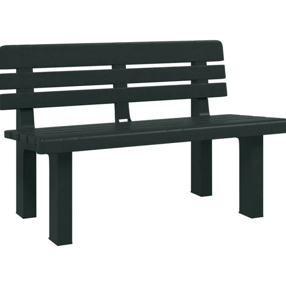 Tuinmeubelen*vidaXL Tuinbankje 110x52x71 cm polypropeen Groen
