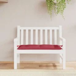 Woon- & Tuinaccessoires*vidaXL Tuinbankkussen 100x50x7 cm oxford stof Wijnrood