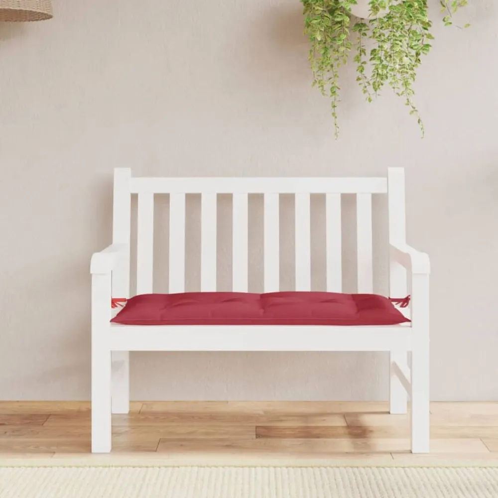 Woon- & Tuinaccessoires*vidaXL Tuinbankkussen 100x50x7 cm oxford stof Wijnrood
