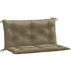 Woon- & Tuinaccessoires*vidaXL Tuinbankkussens 2 st 100x50x7 cm stof gemêleerd taupe taupe mix