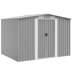 Tuin & Gazon*vidaXL Tuinberging 257x205x178 cm metaal Grijs