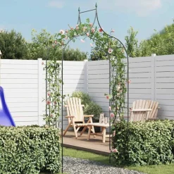 Tuinboog speer ontwerp donkergroen>vidaXL