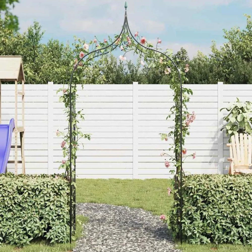 Tuinboog speer ontwerp donkergroen>vidaXL