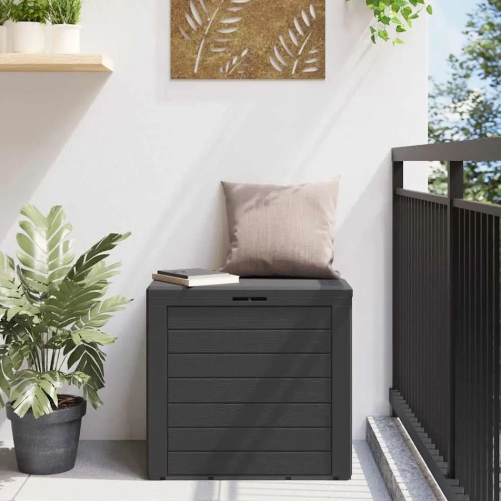 Tuinmeubelen*vidaXL Tuinbox 58,5x46x55 cm polypropeen kleurig Antraciet