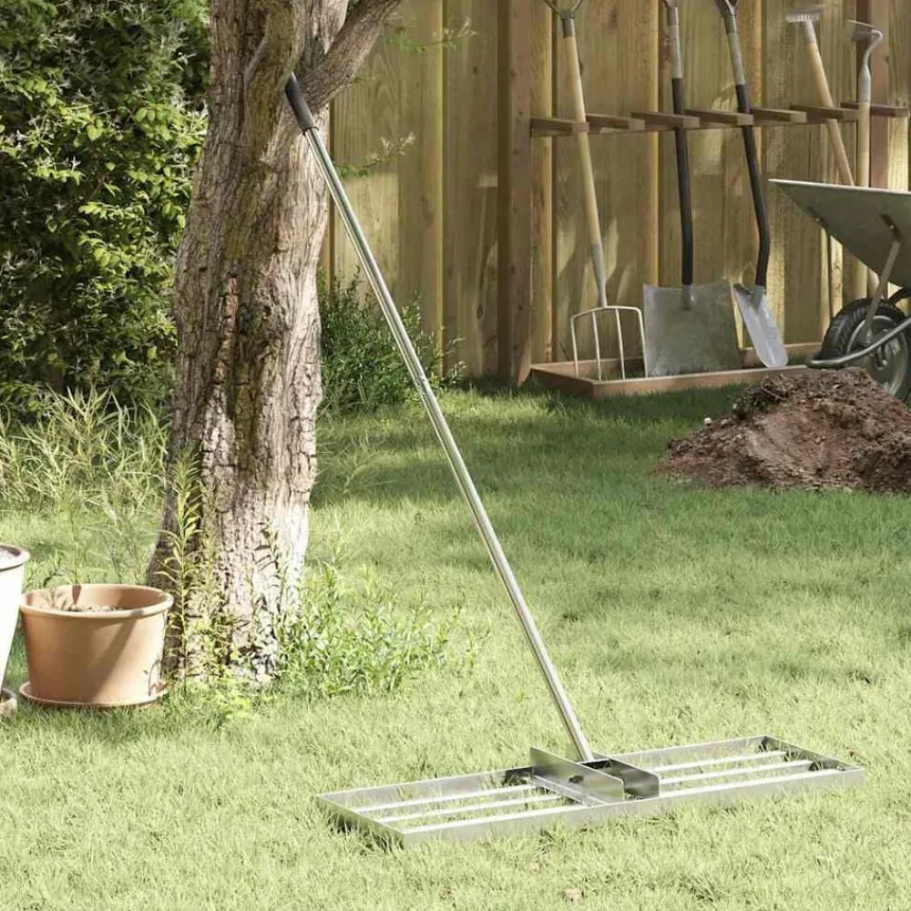 Tuinhark Zilver 75 x 25 x 200 cm Roestvrij staal>vidaXL Best