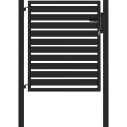 Tuinafscheidingen*vidaXL Tuinhek afsluitbaar 100x100 cm aluminium zwart