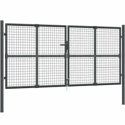 Tuinhek van gaas 300x125 cm gegalvaniseerd staal>vidaXL Clearance