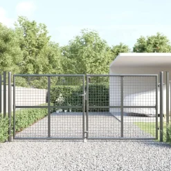 Tuinhek van gaas 300x125 cm gegalvaniseerd staal>vidaXL Clearance