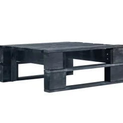 Tuinhocker pallet zwart geïmpregneerd grenenhout>vidaXL Sale