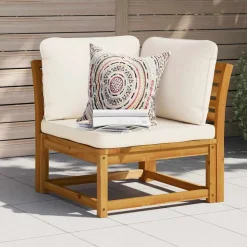 Tuinhoekbank met kussens 73x73x65 cm massief acaciahout><noscript><img width=
