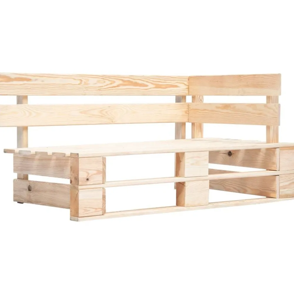 Tuinmeubelen*vidaXL Tuinhoekbank pallet geïmpregneerd grenenhout Grijs