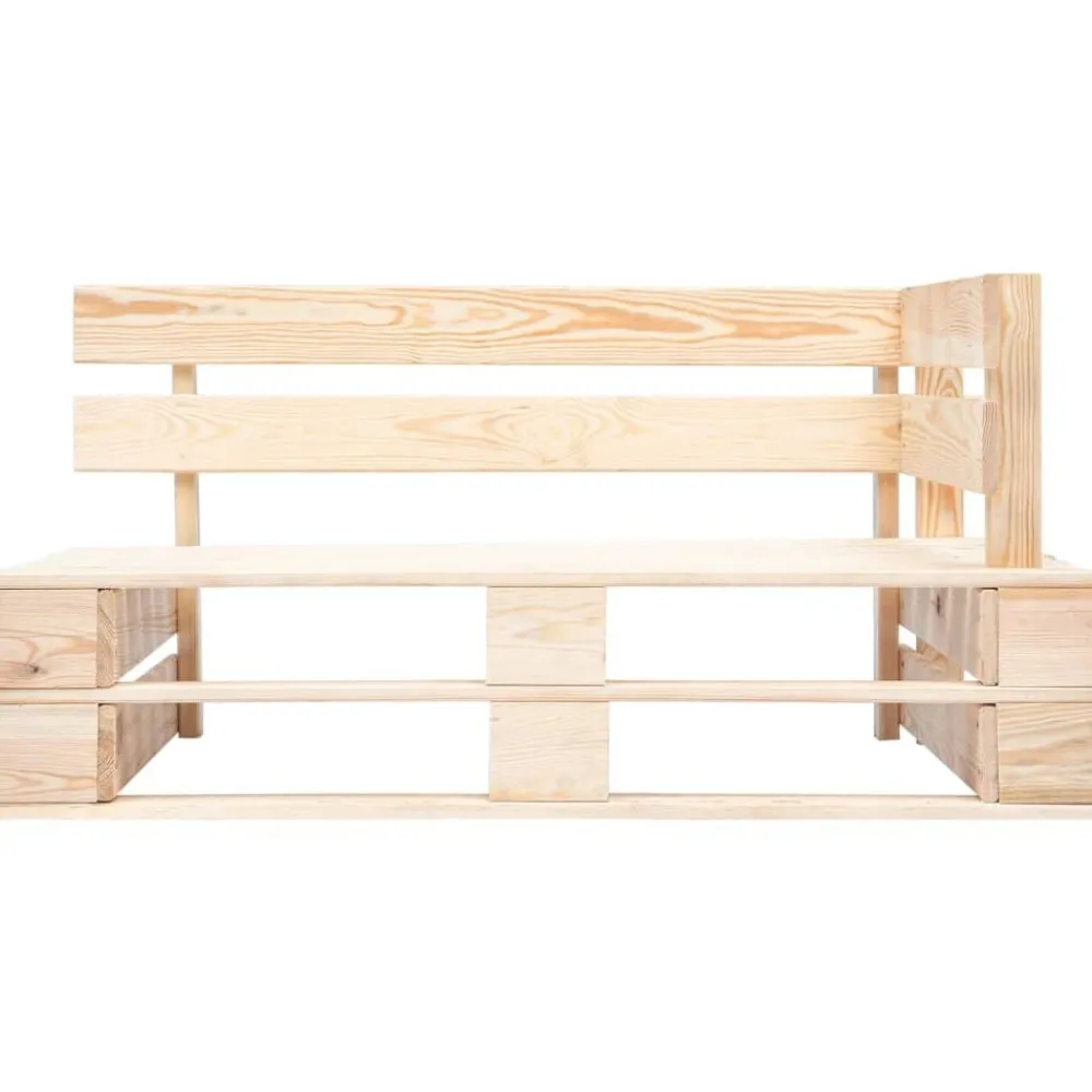 Tuinmeubelen*vidaXL Tuinhoekbank pallet hout Lichtbruin