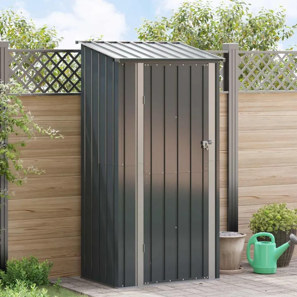 Tuin & Gazon*vidaXL Tuinhuisjes 103 x 74 x 200 cm Metaal Antraciet