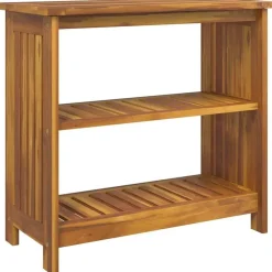 Tuinkast met plank Naturel 75 x 35 x 70cm Massief Acaciahout>vidaXL Hot