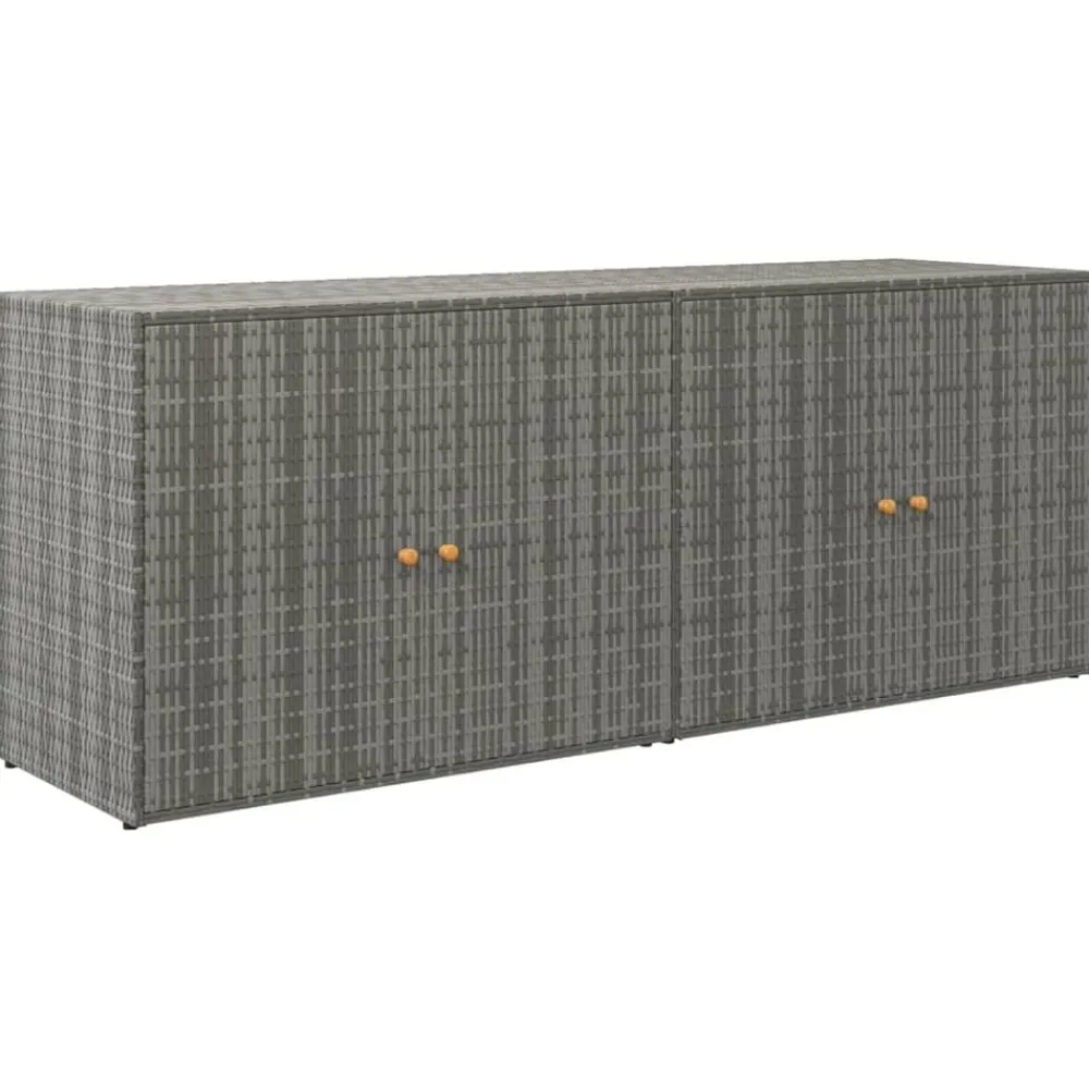 Tuinkast 198x55,5x80 cm poly rattan>vidaXL Online