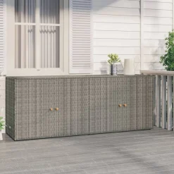 Tuinkast 198x55,5x80 cm poly rattan>vidaXL Online