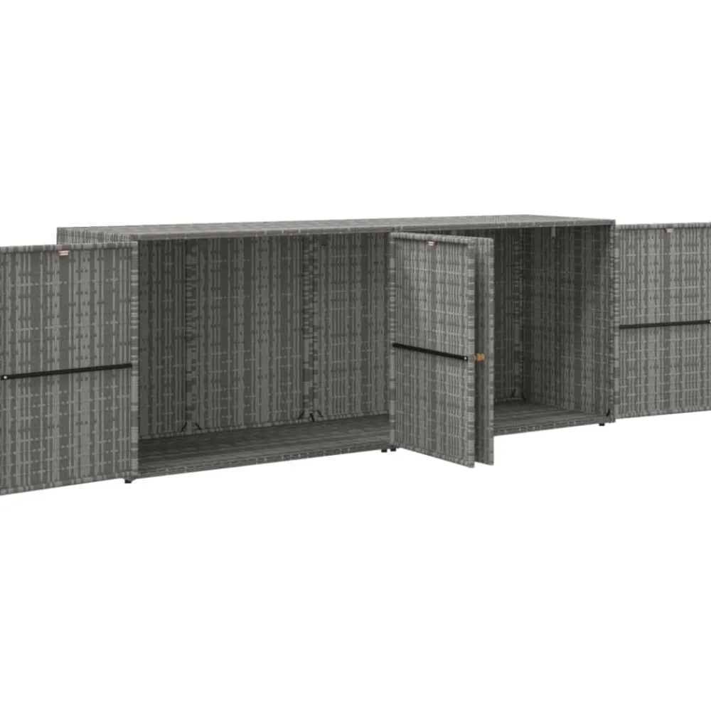 Tuinkast 198x55,5x80 cm poly rattan>vidaXL Online