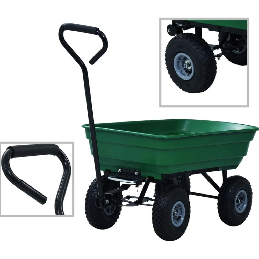 Tuinkiepwagen 300 kg 75L>vidaXL Discount