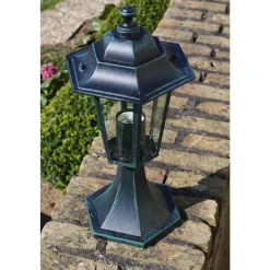 Tuinlampen 2 st aluminium donkergroen/zwart><noscript><img width=