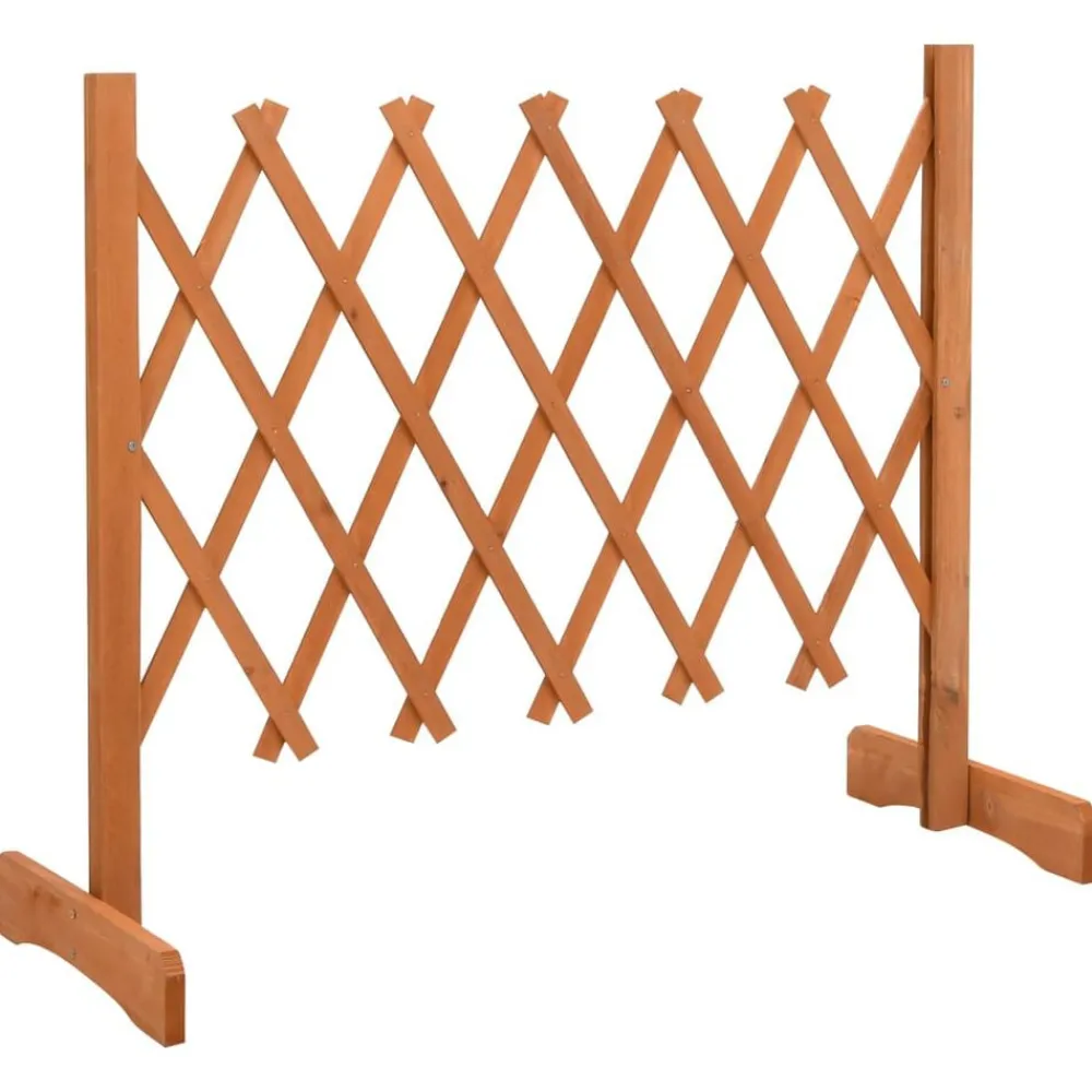 Tuinafscheidingen*vidaXL Tuinlatwerk 120x60 cm massief vurenhout Oranje