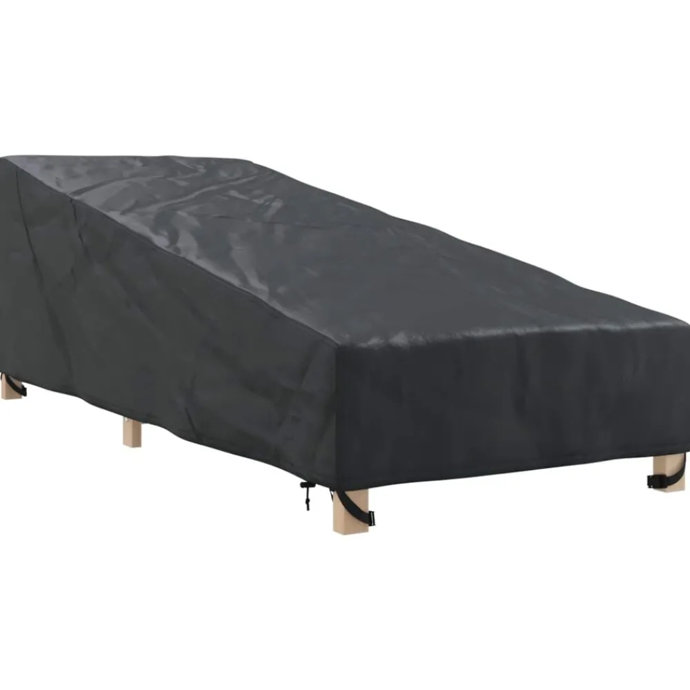 Tuinmeubelhoes Zwart 195 x 76 x 82 cm 210D Oxford Stof>vidaXL Online
