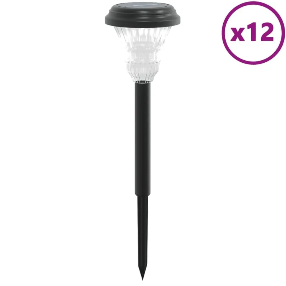 Tuinpadverlichting 12 st solar met grondpennen>vidaXL New