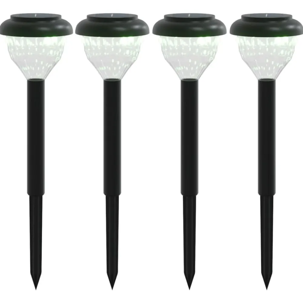 Verlichting*vidaXL Tuinpadverlichting 4 st solar met grondpennen RGB en Warmwit