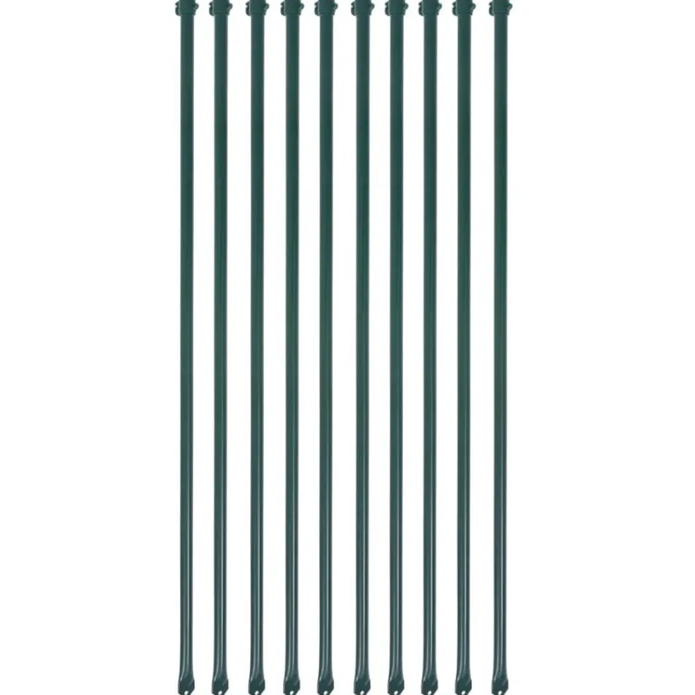 Tuinpalen 1 m metaal groen 10 st>vidaXL Online