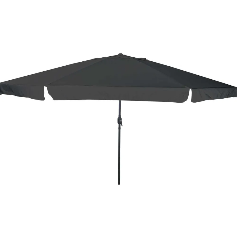 Tuin & Gazon*vidaXL Tuinparasol 394 x 394 x 248 cm Polyester en staal Antraciet