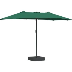 Tuin & Gazon*vidaXL Tuinparasol 385 x 209 x 244 cm Polyester Groen