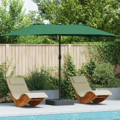 Tuinparasol 385 x 209 x 244 cm Polyester en staal>vidaXL Clearance