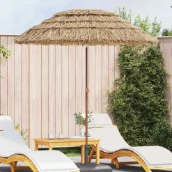 Tuinparasol Naturel 160 x 160 x 196 cm>vidaXL Online