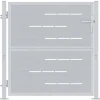 Tuinpoort met slot Zilver 85 x 97 cm Roestvrij staal>vidaXL New
