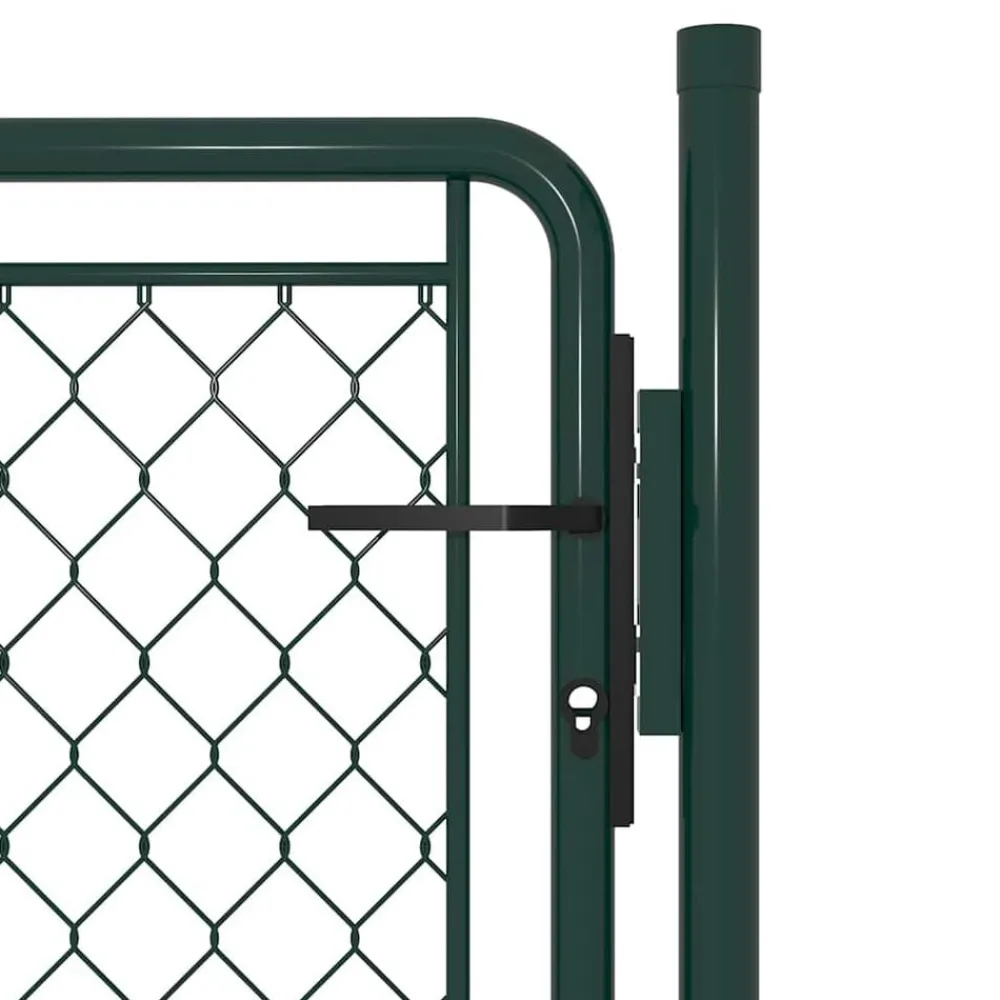 Tuinafscheidingen*vidaXL Tuinpoort staal 100x75 cm Groen