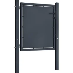 Tuinpoort staal 100x75 cm antraciet>vidaXL New